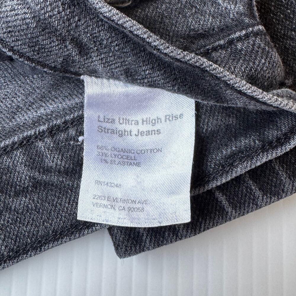 Reformation Liza Jeans 28 Black Sustainable Organic Denim Capsule Ecotone Europe - Picture 5 of 16